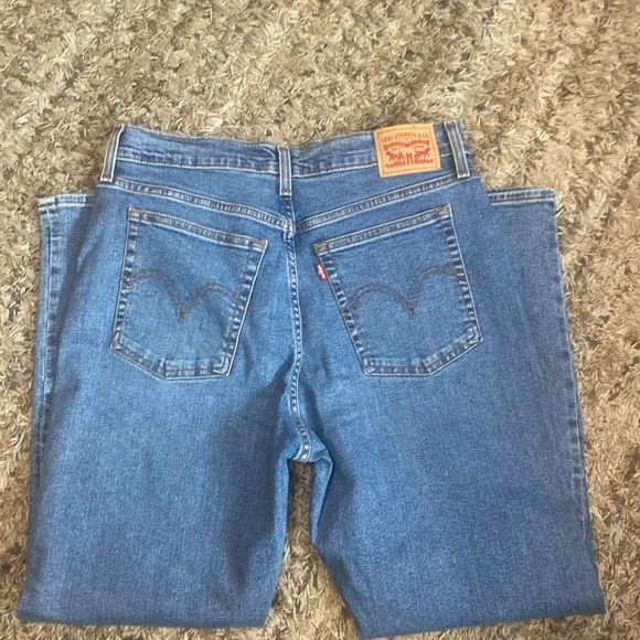 NWOT Levi’s womens wedgie straight Blue Denim Jeans sz 32 great condition - Picture 10 of 12